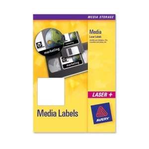 Avery L7674-25 White Video Spine Label - Laser Pack 400