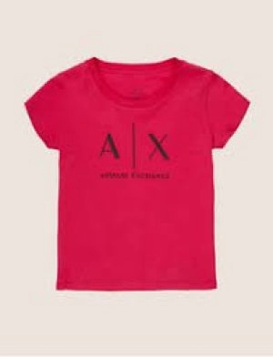 Armani Exchange Logo T-Shirt Red Size XS Women