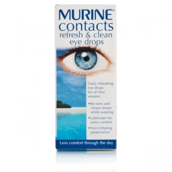Murine Contacts Refresh and Clean Eye Drops