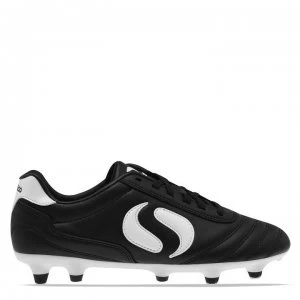 Sondico Strike Soft Ground Junior Football Boots - Black/White