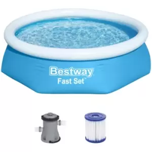 Bestway - Fast Set Pool Set 244x66 cm, with Filter Pump (96x26IN)