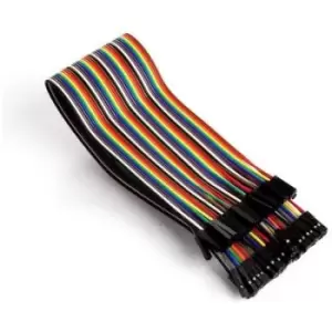 Whadda WPA415 Jumper cable [40x Wire jumper socket - 40x Wire jumper socket] 30.00cm Multi-coloured