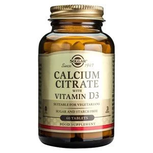 Solgar Calcium Citrate with Vitamin D3 Tablets 240 Tablets