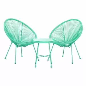Royalcraft Monaco Emerald Green 3pc Egg Chair Set