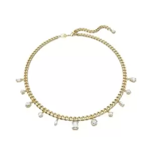 Dextera Mixed cuts White Gold-tone Plated Necklace 5663338