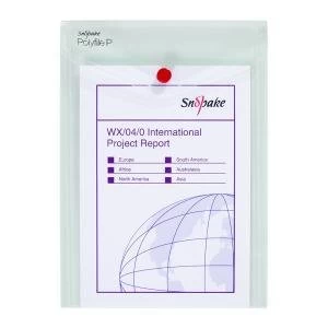 Snopake Polyfile P File Wallet Portrait A5 Clear Pack of 5 13280