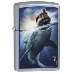 Zippo Mazzi Vicious Shark Street Chrome Finish Windproof Lighter
