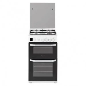 Hotpoint HD5G00CCW Double Oven Gas Cooker
