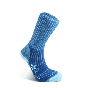 Bridgedale Merinofusion Trekker Womens Sock Blue Medium 5 6.5