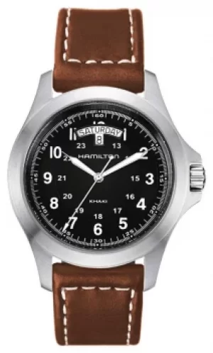 Hamilton Khaki Field King Quartz Brown Leather H64451533 Watch