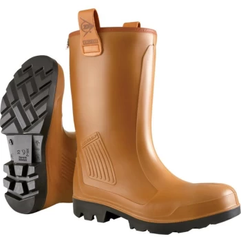 Dunlop - C462743 Purofort Rig-air Brown Rigger Boots - Size 12 (47)