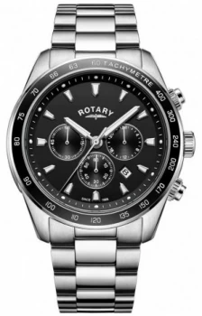 Rotary Gents Bracelet Henley Stainless Steel Chronograph Watch