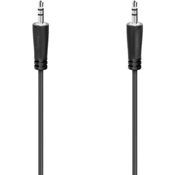 Hama 00205262 Jack Audio/phono Cable [1x Jack plug 3.5mm - 1x Jack plug 3.5 mm] 1.5 m Black