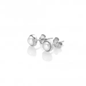 Sterling Silver Amulets Pearl Earrings DE712