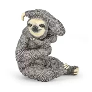 Papo Wild Animal Kingdom Sloth Toy Figure, 3 Years or Above, Grey...