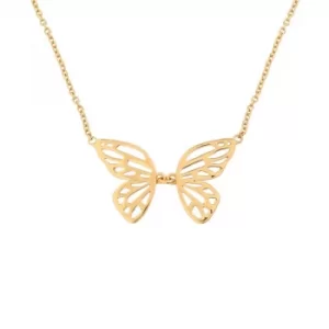 Butterfly Wing Gold Necklace