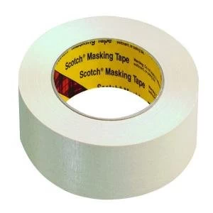 Scotch White 48mmx50m Masking Tape Pack of 6 201E48I
