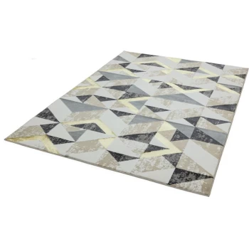 Orion OR11 Flag Grey 200cm x 290cm Rectangle - Grey and Multicoloured