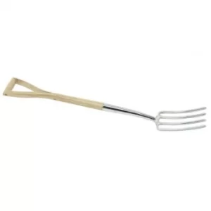 Draper Heritage Stainless Steel Border Fork with Ash Handle