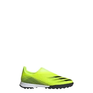 adidas Junior X Laceless Ghosted.3 Astro Turf Football Boot - Yellow, Yellow, Size 4