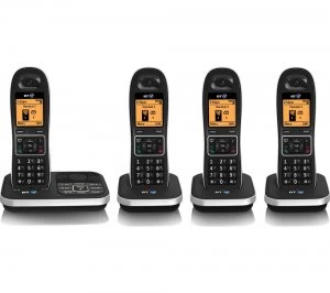 BT 7610 Cordless Phone with Answering Machine Quad Handsets