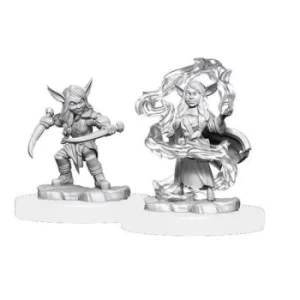 Critical Role Unpainted Miniatures (W1) Goblin Sorceror and Rogue Female