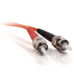 15m ST-ST 62.5/125 OM1 Duplex Multimode PVC Fibre Optic Cable (LSZH)