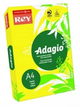 Rey Adagio A4 Paper 80gsm Deep Yellow RM500