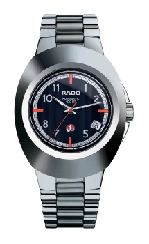 Rado New Original Automatic Mens watch - Water-resistant 10 bar (100 m), Hardmetal, black