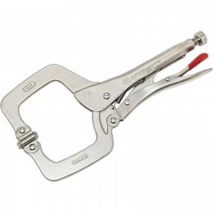 Crescent Locking C Clamp With Swivel Pads 280mm
