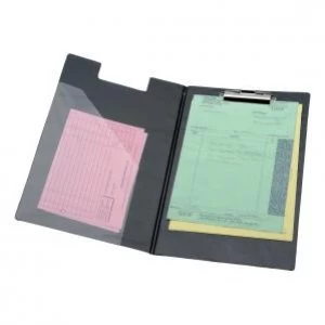 Office Clipboard Fold Over Executive PVC Finish with Pocket Foolscap