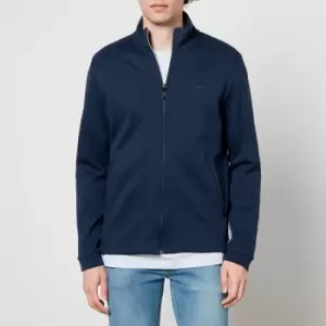 BOSS Athleisure Mens Skaz Curved Zipped Sweatshirt - Navy - XL
