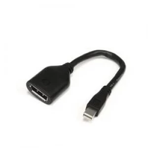 StarTech.com 6" Mini DisplayPort to DisplayPort Video Cable Adapter - M/F