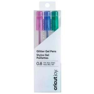 Cricut Joy Glitter Gel Pen Set Pink, Blue, Green Set of 3