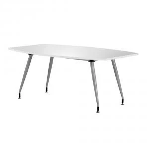 Trexus Boardroom Table Writable Gloss 1800x1200x800mm White Ref
