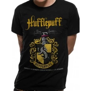 Harry Potter - Unisex Hufflepuff Team Quidditch T-Shirt (Black)