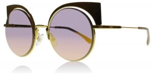 Fendi 0177/S Sunglasses Gold 001OJ 53mm