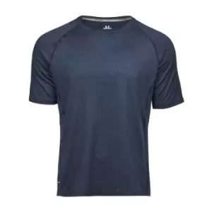 Tee Jays Mens Cool Dry Short Sleeve T-Shirt (XL) (Navy Melange)