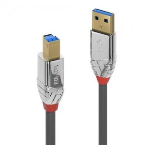 Lindy 36664 USB cable 5m 3.2 Gen 1 (3.1 Gen 1) USB A USB B Grey