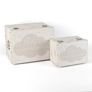 Bambino Set of 2 Luggage Boxes - Baby Special Keepsakes