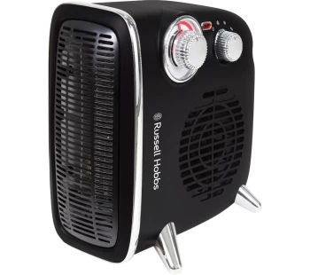 Russell Hobbs Retro RHRETHFH1001B Hot & Cool Fan Heater - Black