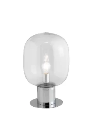 FELLINL Globe Table Lamp Chrome 18x30cm