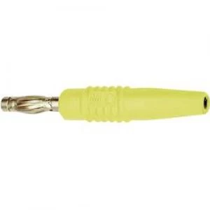 Straight blade plug Plug straight Pin diameter 4mm Yellow Stae