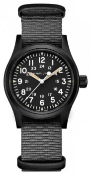 Hamilton Mens Khaki Field Mechanical Nato Strap Watch