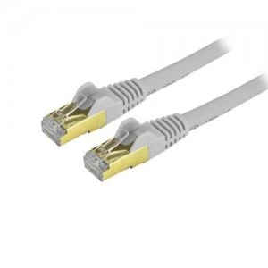 3ft Shielded Cat6a STP Grey Patch Cable