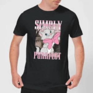 Disney Aristocats Simply Purrfect Mens T-Shirt - Black - XL