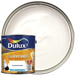 Dulux Easycare Washable & Tough Pure Brilliant White Matt Emulsion Paint 2.5L