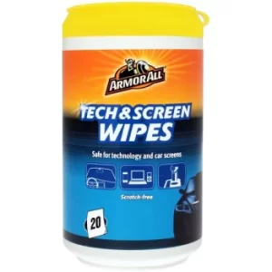 Armor All 20x Tech & Screen Wipes (Pack Of 6)