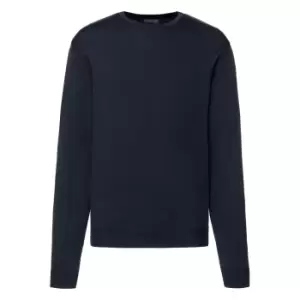 Russell Mens Cotton Acrylic Crew Neck Sweater (XS) (French Navy)