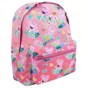 Peppa Pig All-Over Print Backpack (One Size) (Pink)